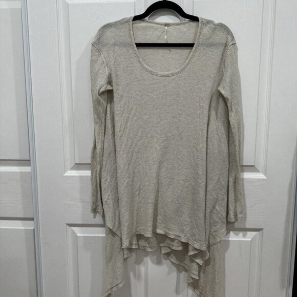 Free People Tops - Women’s  Free People Oatmeal Waffle Long Sleeve‎ Top Small. S